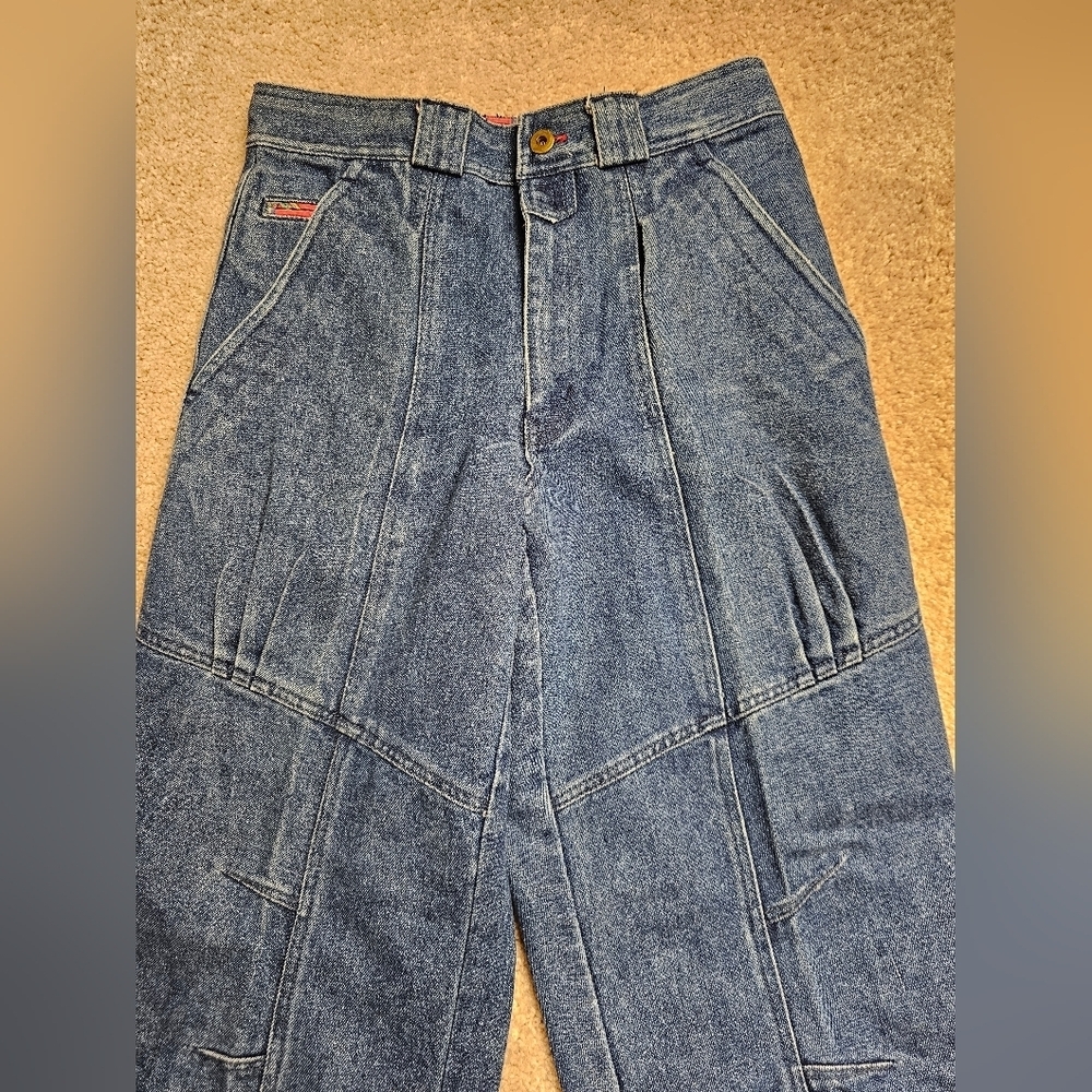 Vintage Bugle Boys Medium Wash Barrel Leg  Flap Pocket Mens‎ Jeans Size 30L - Picture 2 of 10